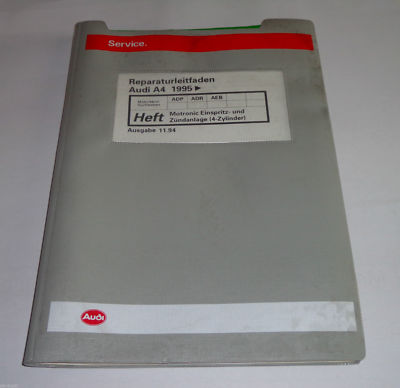 Workshop Manual Audi A4 B5 Motronic Fuel Injector + Ignition System Adp Adr Ab