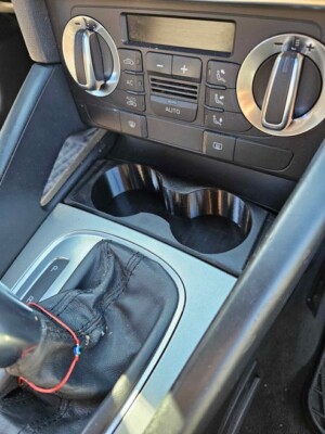 Audi A3/S3/RS3 8P Dual Cup Holder for Ashtray Area 3D Printed High