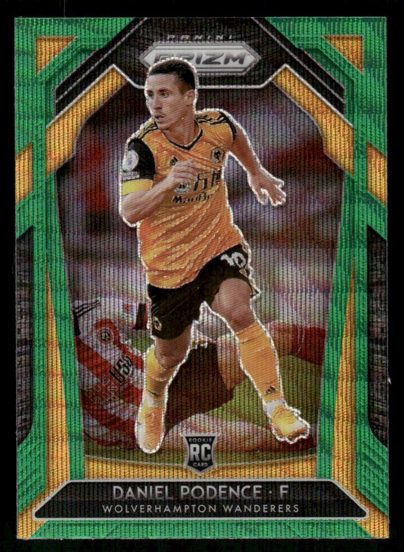 2020-21 Panini Prizm Premier League Daniel Podence Green Pulsar Prizm #147 Card