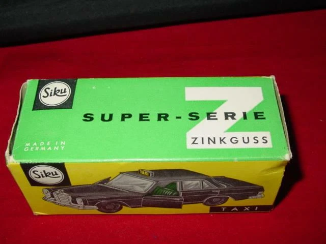 Vintage SIKU Germany : TAXI Mercedes Benz 250 SE #V244 Zinkguss (In Original Box - Image 3 of 4