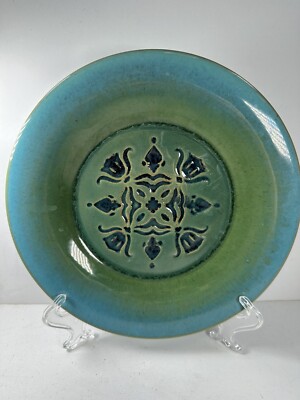 Vintage Romany Tile Plate Floral Art Pottery The United States Quarry Tile Co