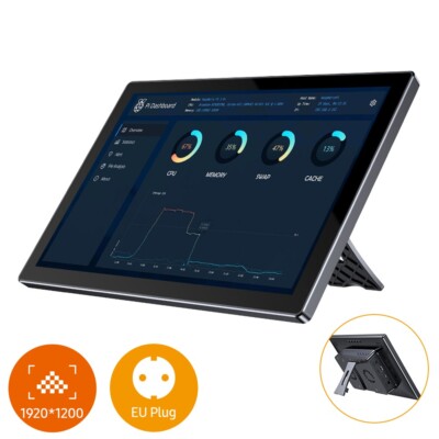 EVICIV 10,1-Zoll FHD Tragbarer Monitor 2*USB-C & HDMI | 1200P | VESA kompatibel