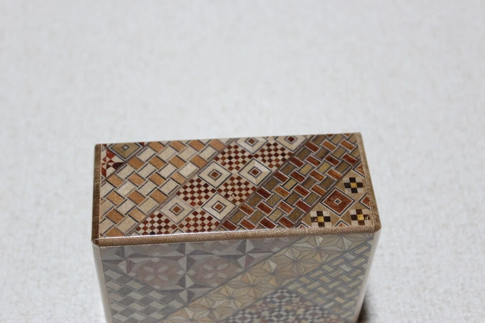 Japanese puzzle box, Yosegi secret puzzle 12 cm(4.7 inch) 12 steps — 第 2/4 张图片