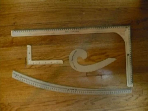 Reglas De Corte Y Confección Curva Reglas De 4 Diseño Madera