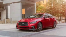 Infiniti Q50 Red Sport 400 2021 High Res Wall Decor Print Photo Poster
