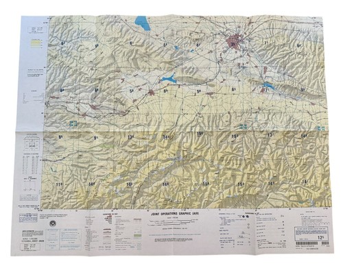 NIMA U.S. Military Topographic Map DZHAMBUL, USSR Joint Operations Graphic AIR