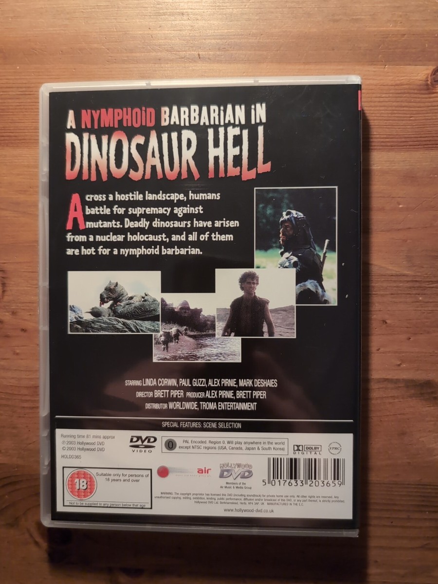 umb dvd2005〜2019 ciy vol.1〜vol.3 A Nymphoid Barbarian In Dinosaur Hell - RARE DVD - Brett Piper