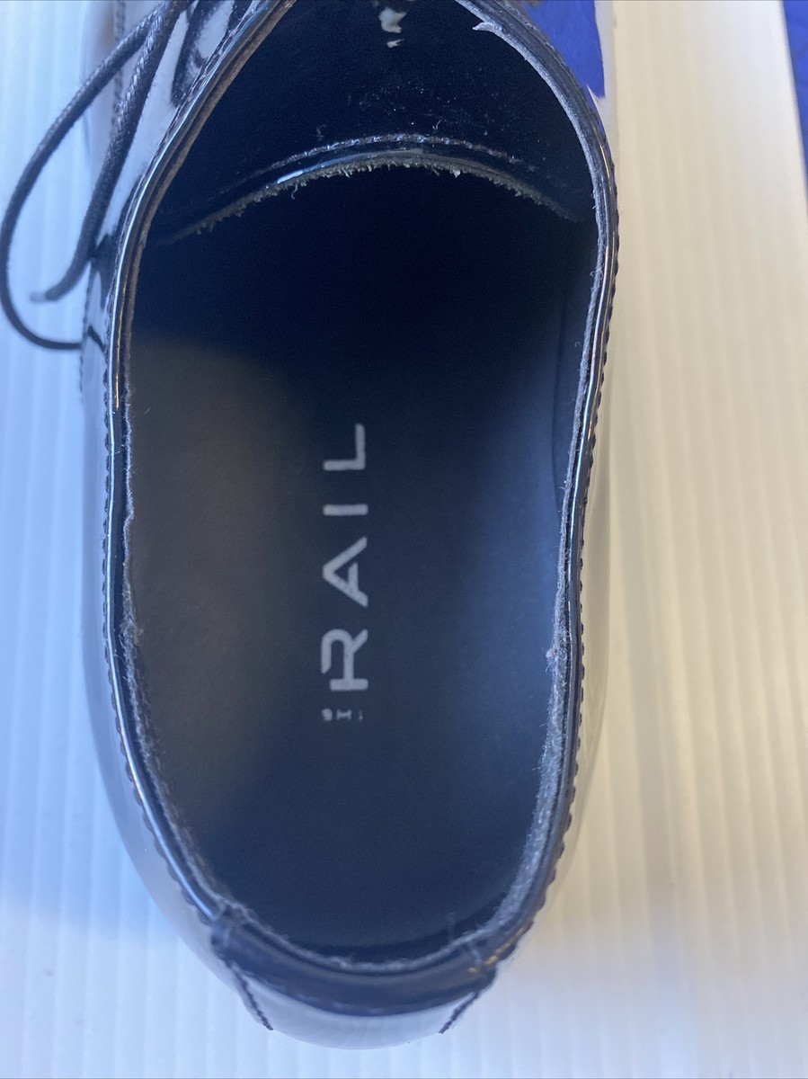 The Rail Dallas Plain Toe Derby Men Black Patent Leather Size 9 The Rail Dallas Plain Toe Derby, $99 | Nordstrom | Lookastic main image 3