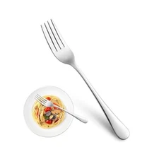 8,Inch Stainless Steel Forks, 16 Piece Set, Dishwasher Safe, Non,Toxic