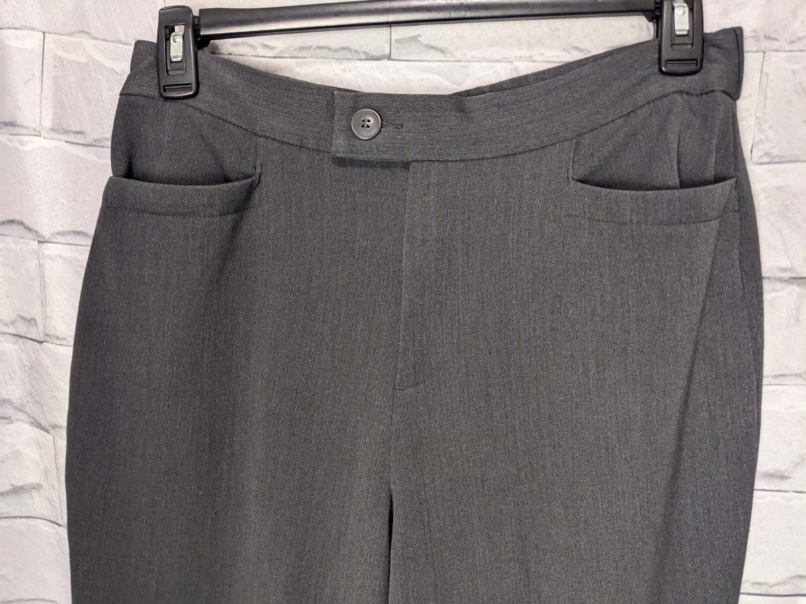 Christopher And Banks Women's Solid Gray Dress Pa… - image 3