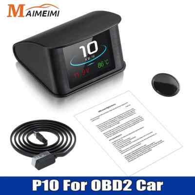 OBD2 HUD Car Head-up Display TFT LCD Digital Speedometer Auto On-board Computer