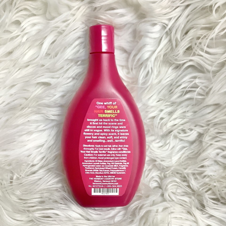 GEE, YOUR HAIR SMELLS TERRIFIC Classic 70’s Shampoo 12 ounces Free