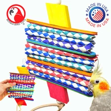 1081 4 STEP SHRED BIRD TOY parrot cage toys cages african grey conure cockatiel