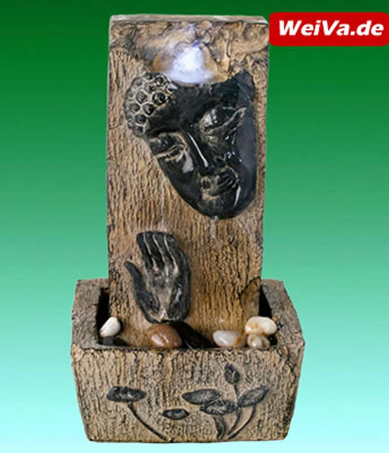WeiVa Hochwertiger LED Zimmerbrunnen mit Figuren im Feng Shui-Stil 823 NEU - Bild 1 von 1