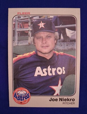 1983 FLEER #457 JOE NIEKRO HOUSTON ASTROS NM-MT OR BETTER 2 TIME 20 GAME WINNER