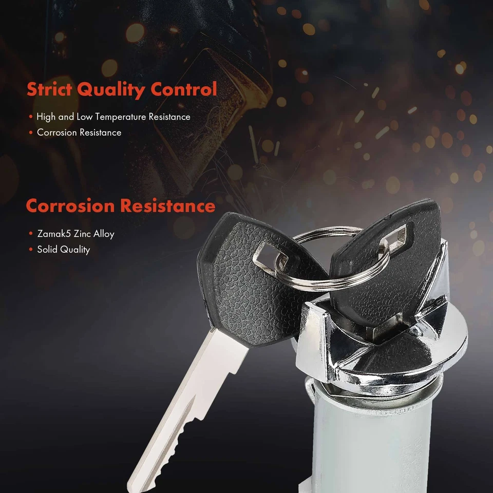 Cilindro de bloqueo de encendido Zamak 5 con llaves para Dodge Dynasty Chrysler Town & Country Foto 4 de 4