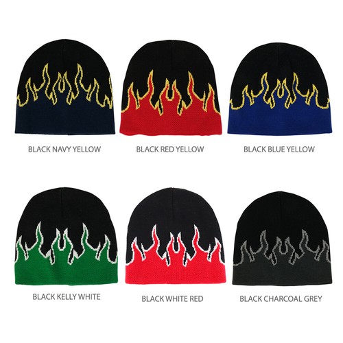 Kids Fire Flame Pattern Knitted Short 