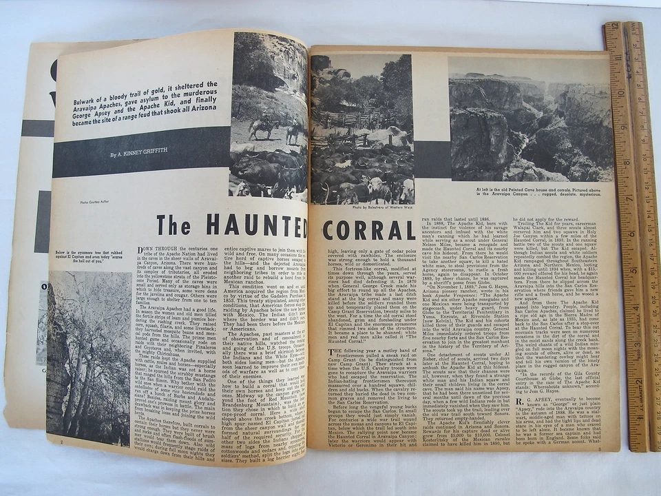 1964 Fall Old West First Edition Vol 1 No 1 by True West and Frontier Times - Image 4 of 4