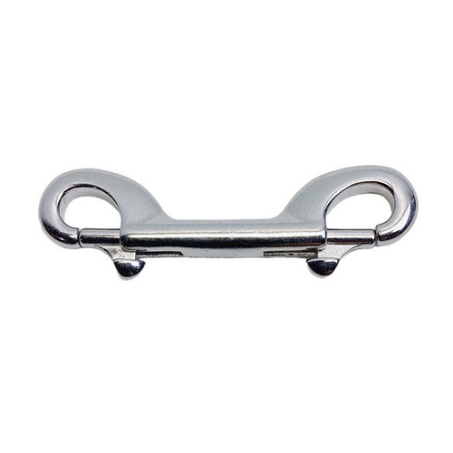 Marine Grade 316 Stainless Steel Double Ended Bolt Snap Hook, 4" Long - Picture 4 of 8