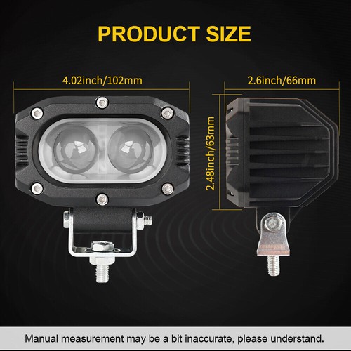 50" Curved LED Light Bar+2x 4'' LED Spot Pods+ Wiring for Jeep Wrangler JK 07-15 - Picture 16 of 21