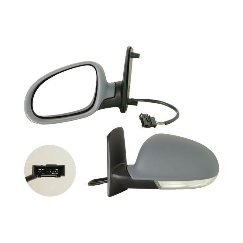Left Exterior Mirror For VW Sharan 7M 2004-2010 To Paint With Turn Signal