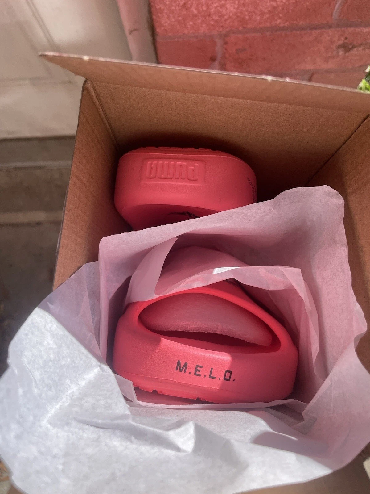 MBT Nuovo con scatola Puma Lamelo Ball MB2 Shibui Cat Slide Sunset Nero Rosa MB02 Taglia 10