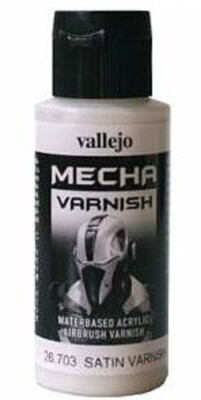 Vallejo 60ml Bottle Satin Varnish Mecha Color - Hobby and Model Paint Supply