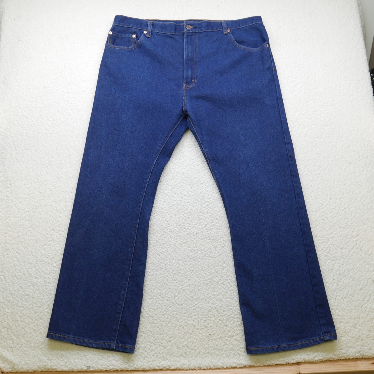 Levi's 517 Jeans Mens 40x30 Bootcut Dark Wash Blue Denim Made in