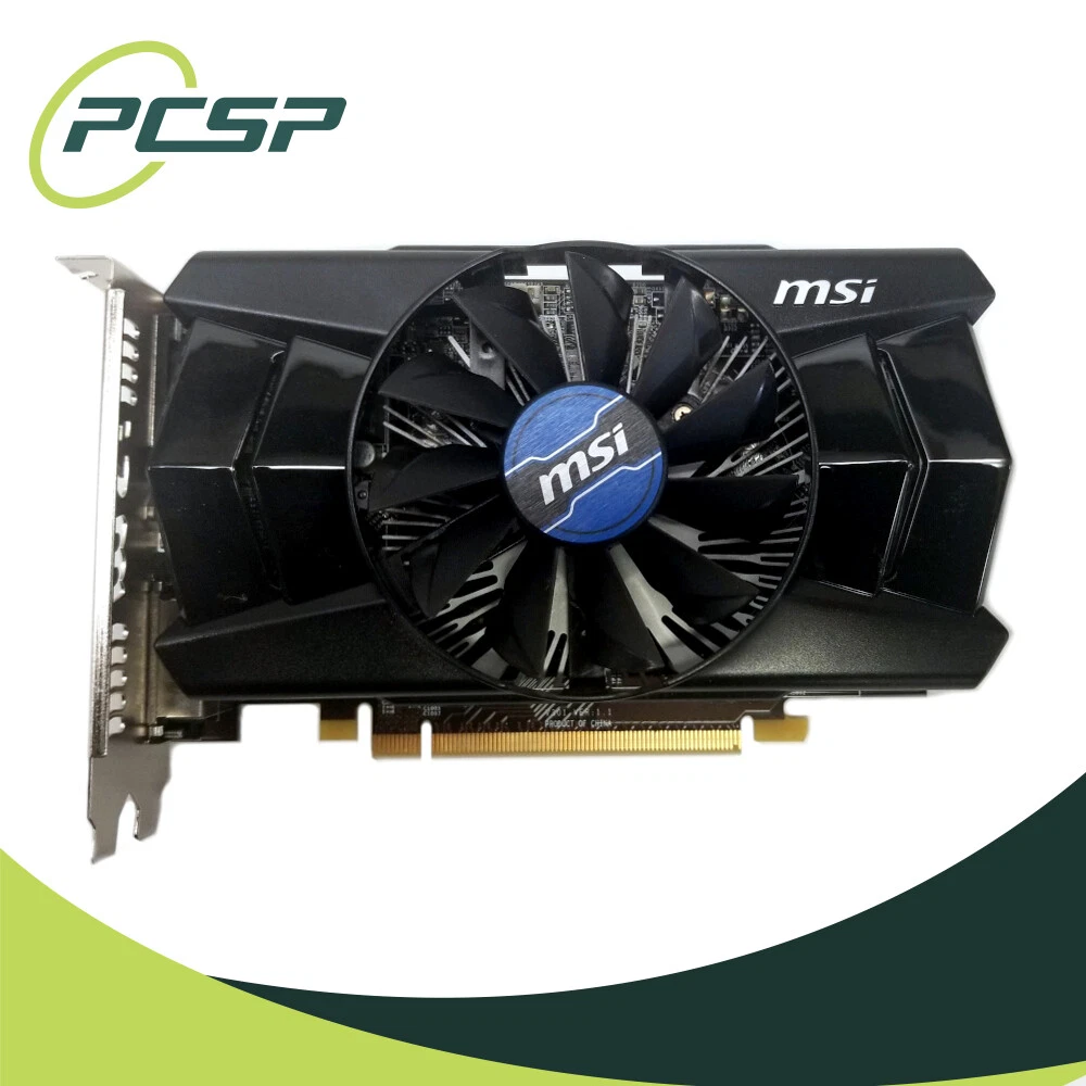 MSI AMD Radeon R7 250 OC 2GB DDR3 GPU 1x VGA 1x DVI 1x HDMI High