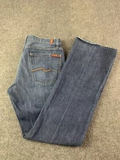 7 FOR ALL MANKIND Bootcut Mens Made in USA Jeans Size 32x33 Blue