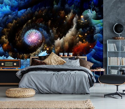 3D Colorful Nebula 921 Wallpaper Mural Paper Wall Print Indoor Murals CA Coco