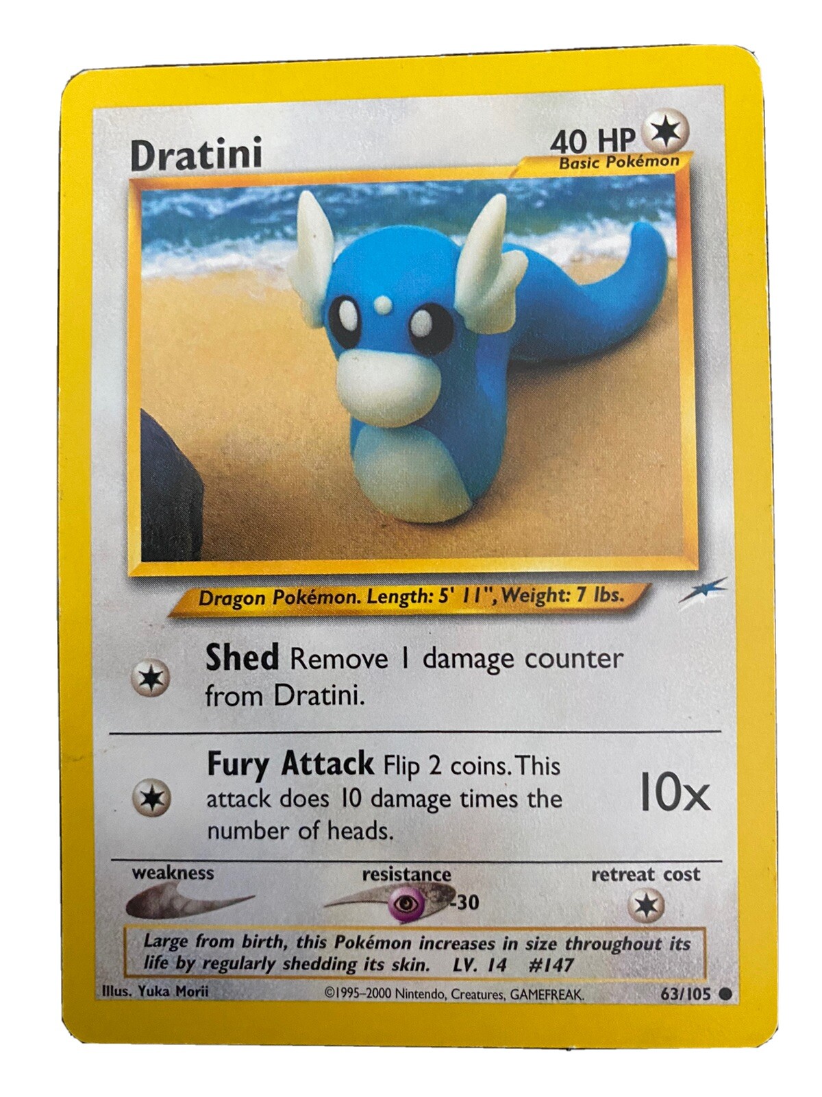 Dratini - 63/105 Neo Destiny Unlimited Common Pokemon - NM/LP