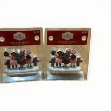 2 Holiday Time  On A Fence. New In Box