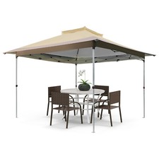 3,6x3,6m Pavillon wasserdicht Partyzelt Gartenzelt höhenverstellbar