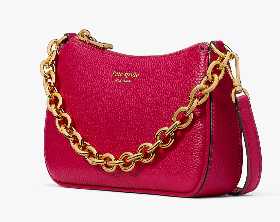 Nuova Kate Spade Jolie piccola convertibile tracolla rosa rinascimentale con sacchetto antipolvere