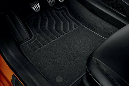 Tapis de sol Renault Clio V contre l'usure du plancher | Jeu de 4 textile premium