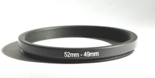 One Brand New 52mm to 49 mm 52-49mm Metal Step-down Stepping Ring Filter Adapter