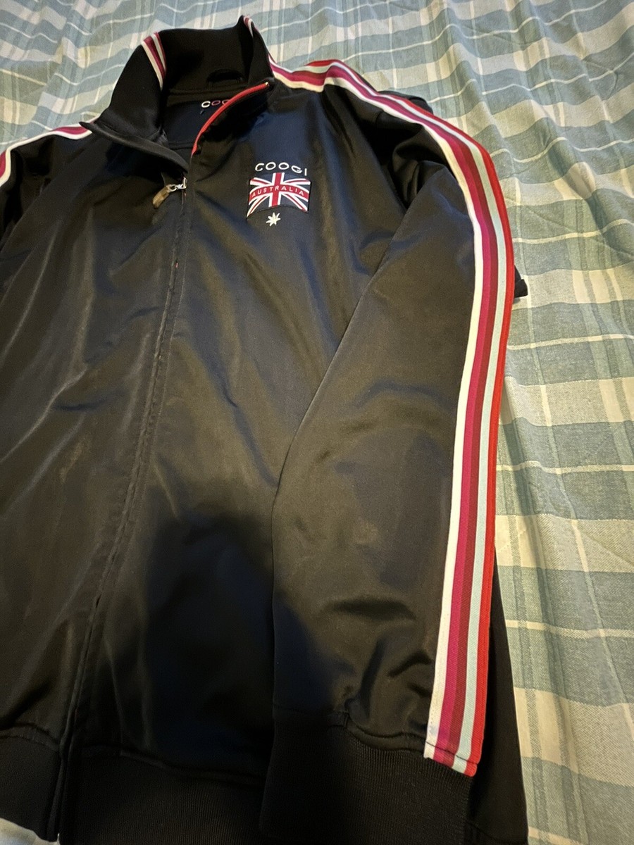 Coogi Australia Full Zip Track Jacket Mens Size 2XL Striped Coogi Australia Full Zip Track Jacket Mens Size 2XL Striped
