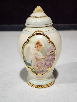 Child Angel Gold BASIL Spice Jar Bradford Exchange Dona Gelsinger Design