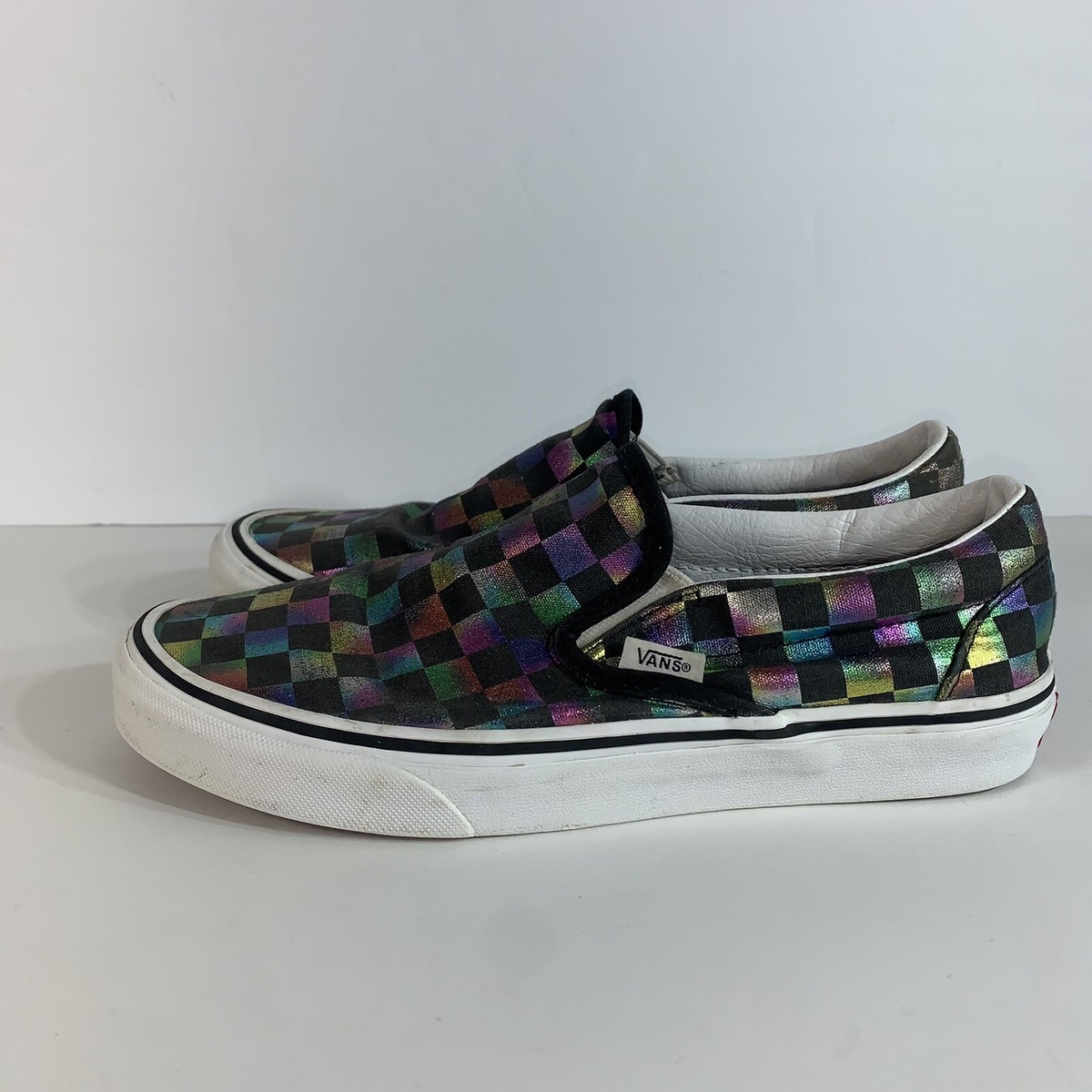 womens iridescent vans
