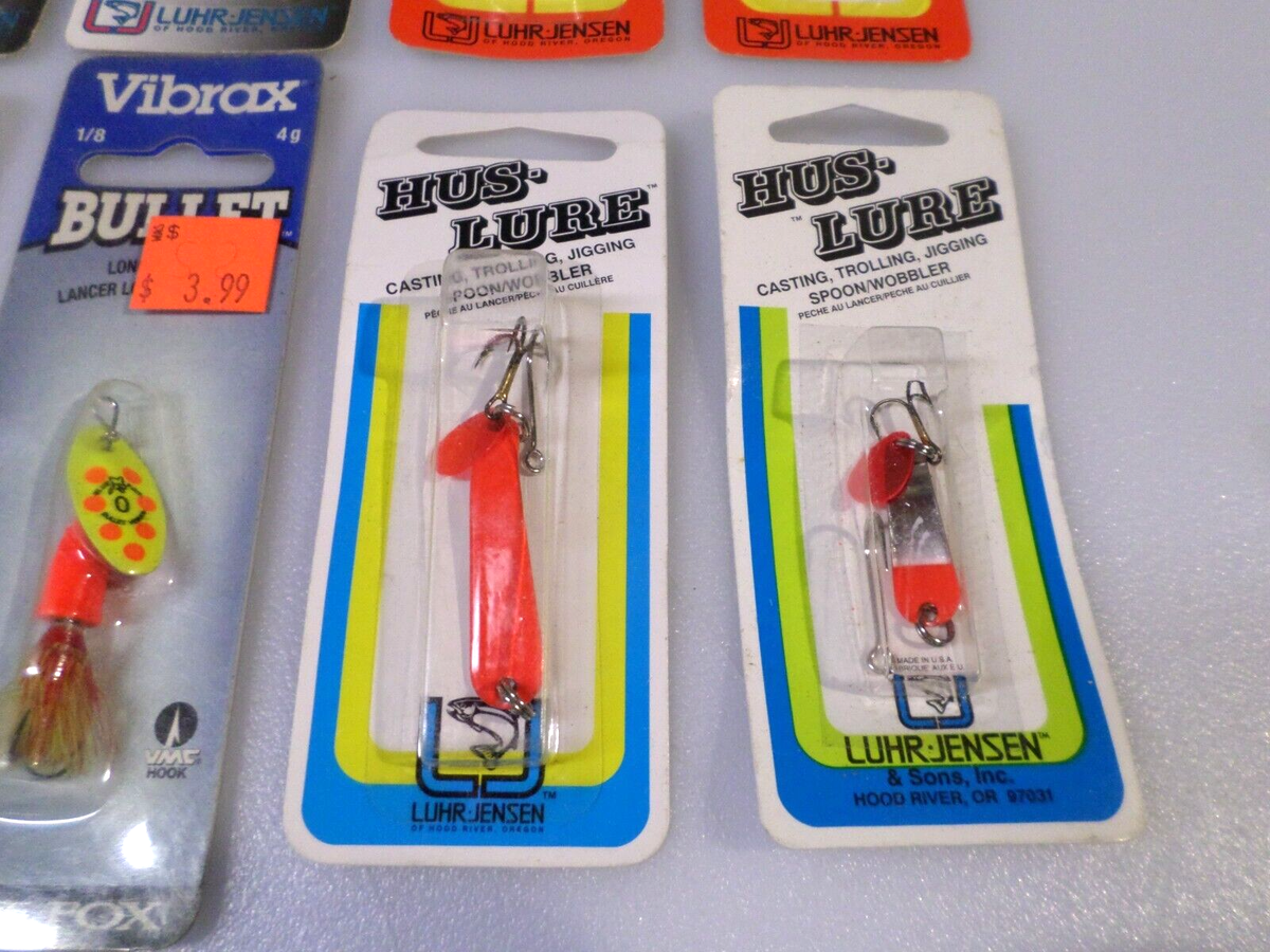 LOT OF 10 NOS LUHR-JENSEN LURES - SUPER DUPER / HUS LURE