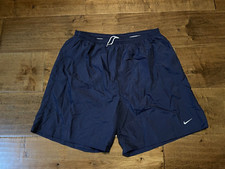 Vintage Y2K Nike Mesh Brief Navy Blue Nylon Athletic Shorts - Men's XLarge XL