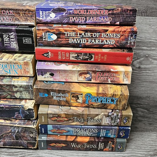 20 Fantasy PB Lot Wheel of Time Runelords Shannara Dragonlance Haydon - Picture 4 of 10