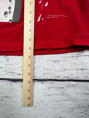 Vintage Coca Cola Shirt Adult Extra Large Red Single stitch 1994 - Picture 8 of 10