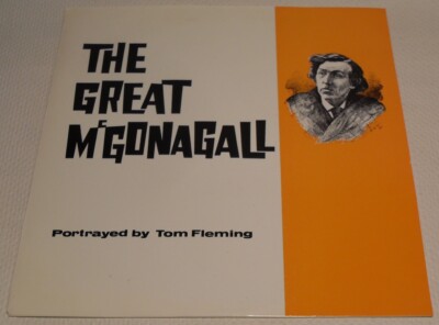 The Great McGonagall Portrayed by Tom Fleming Dec. 1964 Vinyl LP Album