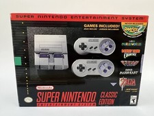 Authentic SNES Super Nintendo Classic Mini Super Entertainment System 21 Games