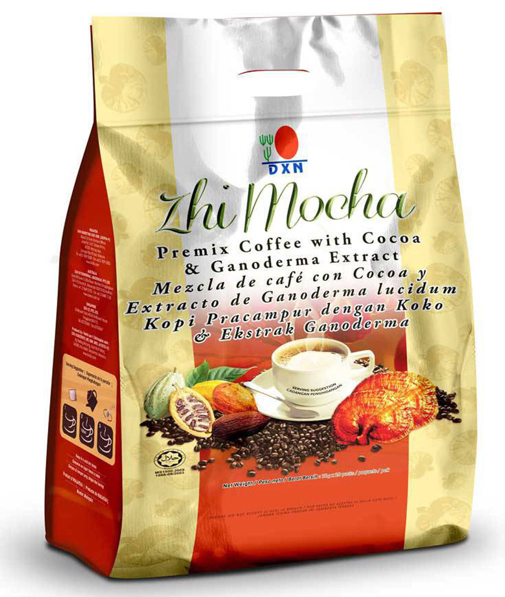 6 Packs DXN Zhi Mocha Coffee Cocoa Chocolate Ganoderma Lingzhi