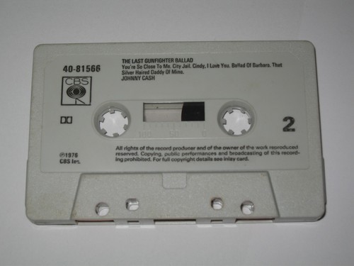 JOHNNY CASH - THE LAST GUNFIGHTER BALLAD - CASSETTE LP - Foto 6 di 6