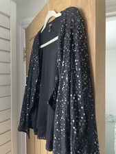 Baukjen/black Waterfall Sequin Jacket Size Medium