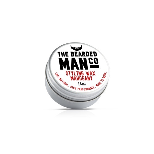 1 x 15g Mahogany Tin Moustache Wax The Bearded Man Company - Picture 1 of 1